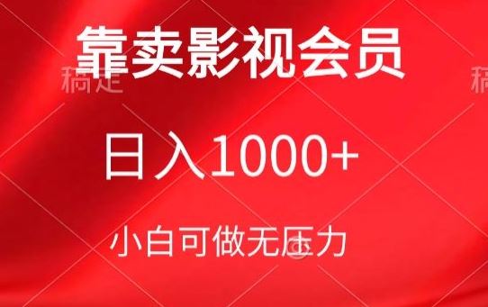 影视会员售卖秘籍，日赚千元 ，新手小白也能学【必看】