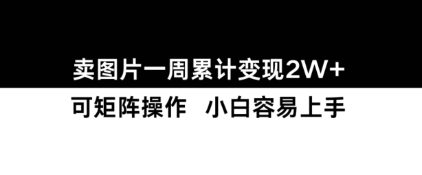 小红书【卖图片】一周累计变现2W 小白易上手