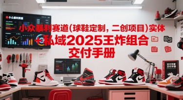 小众暴利赛道(球鞋定制，二创项目)实体 私域2025王炸组合  交付手册