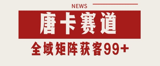 小红书某音唐卡赛道引流获客 自热矩阵日引200 【揭秘】