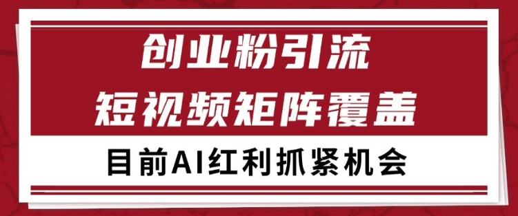 小红书某音创业赛道引流获客 自热矩阵日引200 【揭秘】
