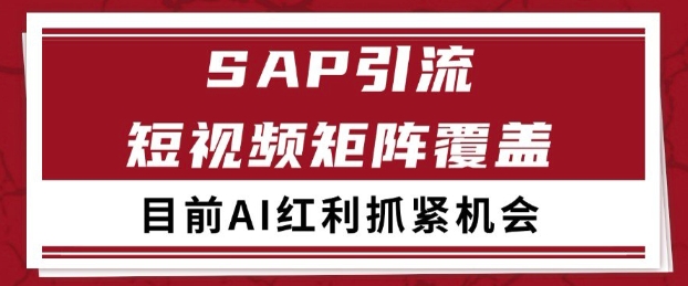 小红书某音sap赛道引流获客 自热矩阵日引200 【揭秘】