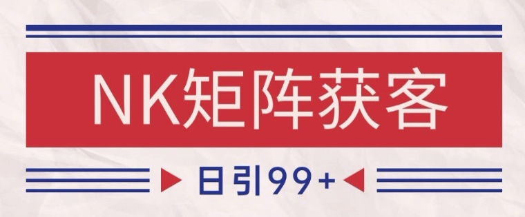 小红书某音NK赛道引流获客 自热矩阵日引200 【揭秘】