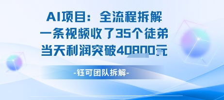 AI收徒变现闭环：一条视频收35人，日入1k (附完整SOP)