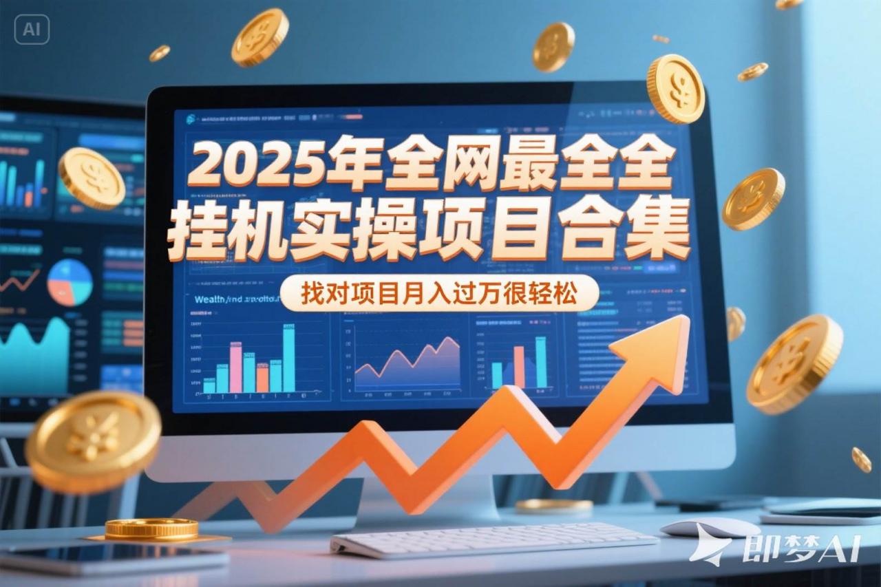图片[1]-2025年挂机实操项目实操演练，挂机类型，AI直播类型，轻资产创业类型…-晓月资源网