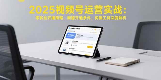 图片[1]-2025视频号运营实战：零粉丝开播策略，橱窗开通条件，剪辑工具深度解析-晓月资源网