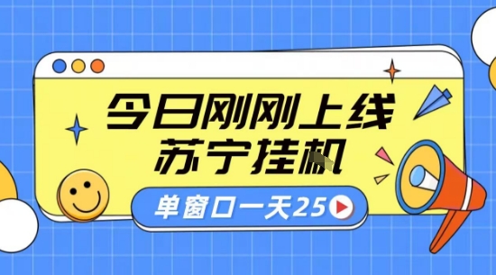 苏宁全自动采集挂G项目 稳定可批量 单窗口收益30  附教程【揭秘】