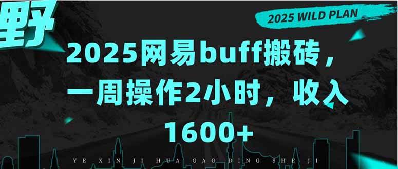 图片[1]-2025网易buff搬砖，一周操作2小时，收入1600+-晓月资源网