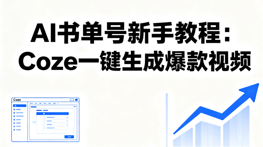 图片[1]-AI书单号新手教程：手把手教你用Coze扣子一键生成爆款视频，保姆级指南-晓月资源网