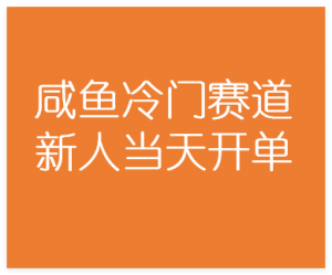图片[1]-咸鱼冷门暴力赛道，新人当天开单，利润百分之八十，日入3000-晓月资源网