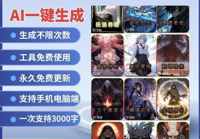  2025小说故事推文ai一键课程生成漫画解说视频全自动生成素材教程 第1张