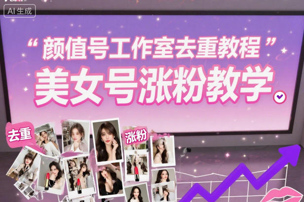 颜值号工作室去重教程，美女号涨粉教学-晓月资源网