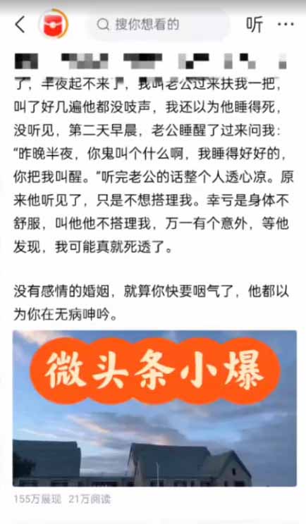 图片[2]-AI一键生成，头条原创情感故事，新手0粉也可日入1000+-晓月资源网